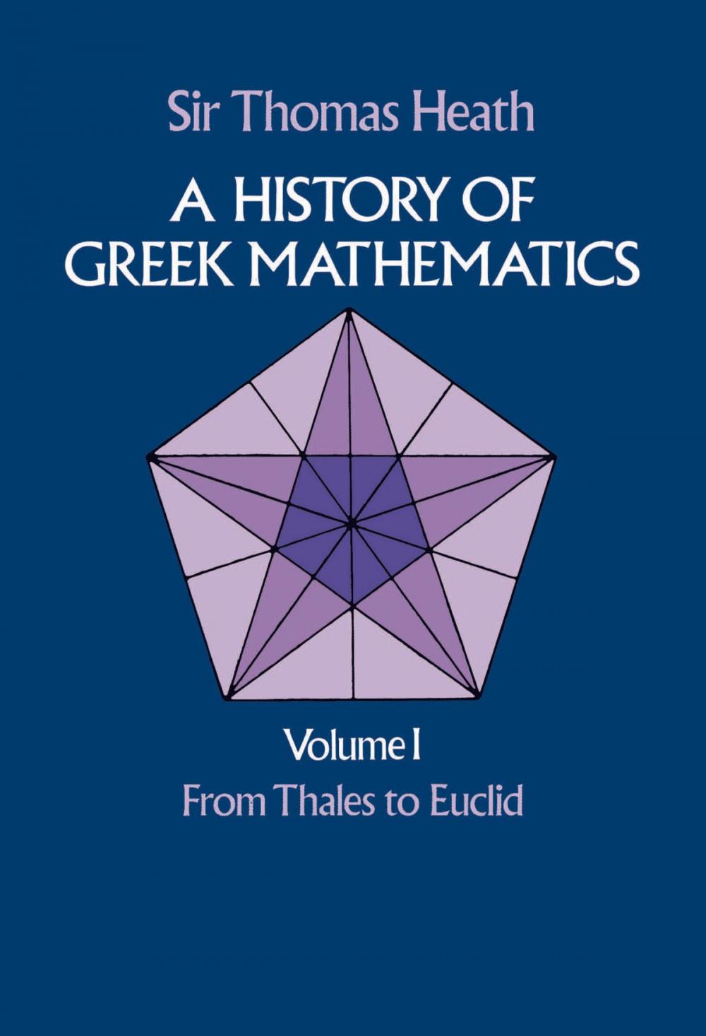 Big bigCover of A History of Greek Mathematics, Volume I