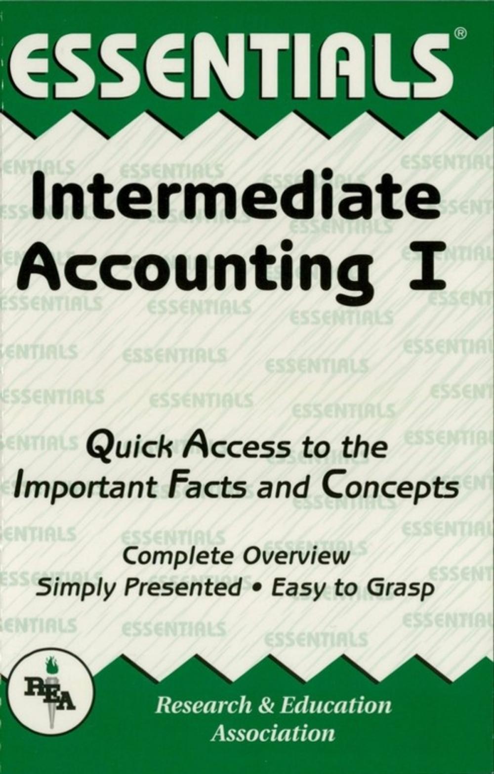 Big bigCover of Intermediate Accounting I Essentials