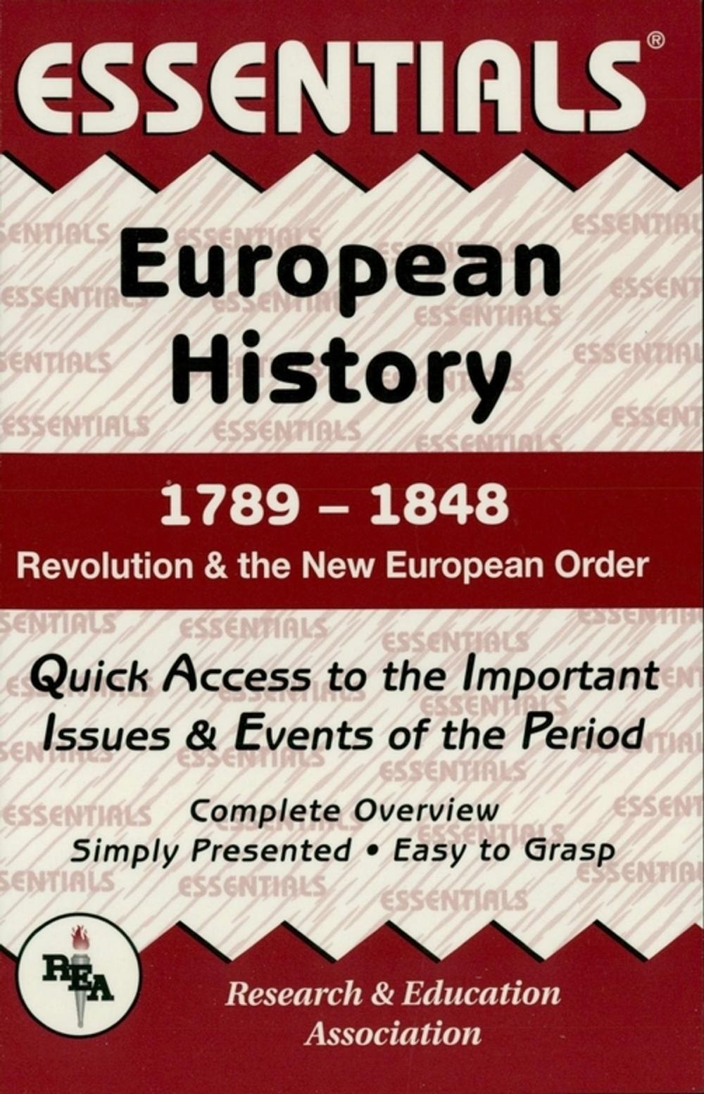 Big bigCover of European History: 1789 to 1848 Essentials