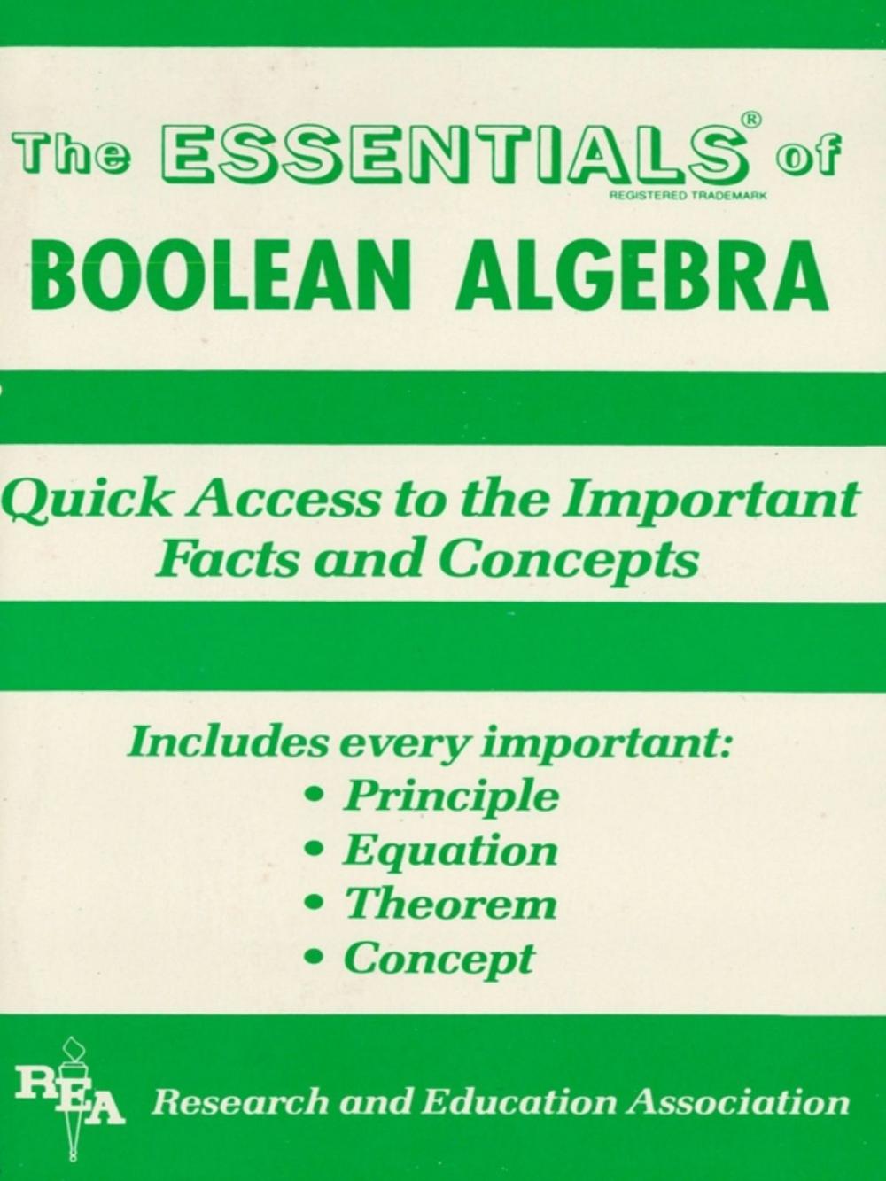 Big bigCover of Boolean Algebra Essentials