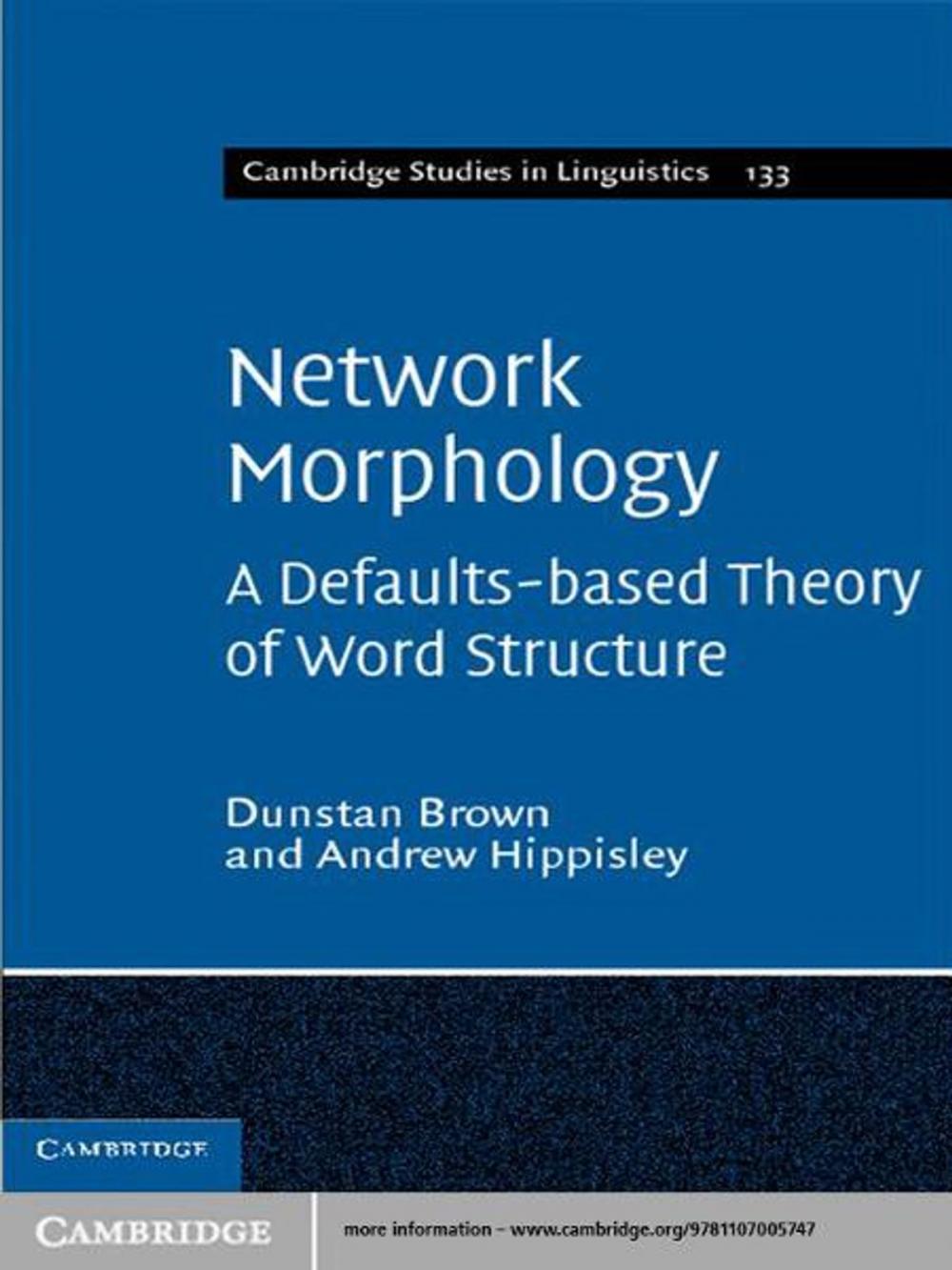 Big bigCover of Network Morphology