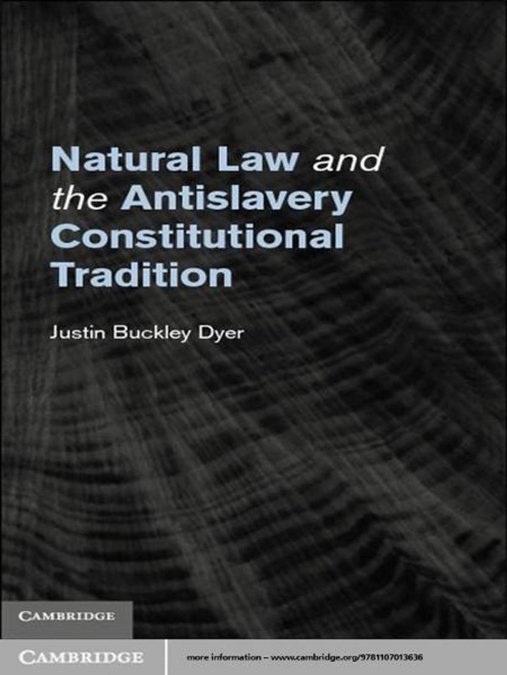 Big bigCover of Natural Law and the Antislavery Constitutional Tradition