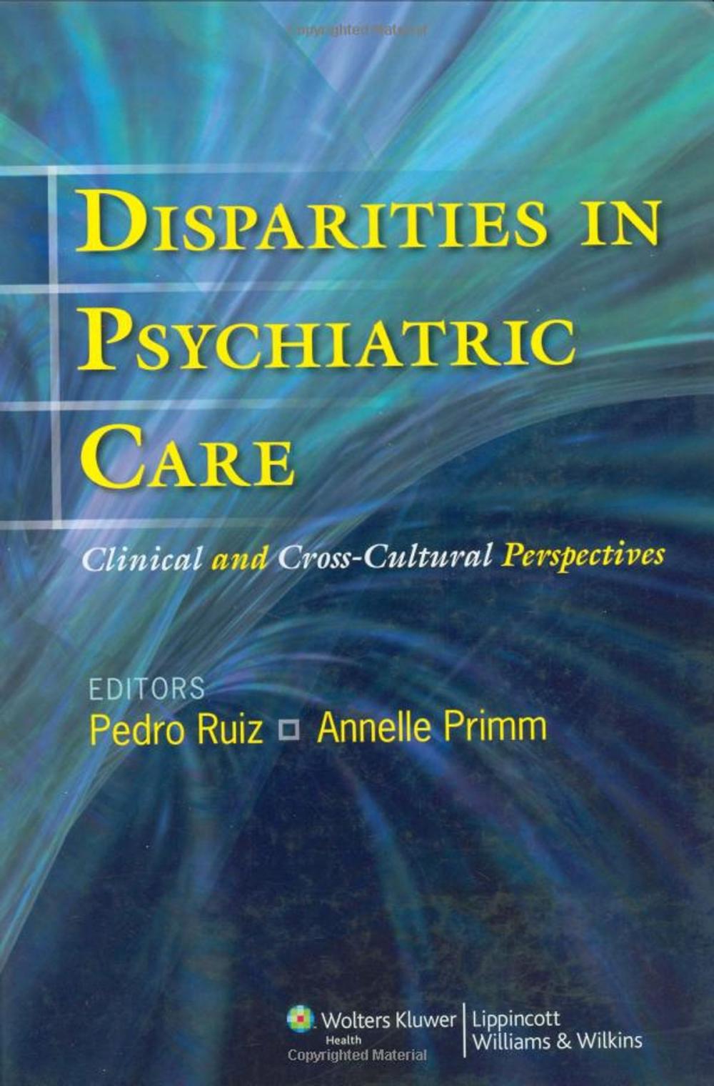 Big bigCover of Disparities in Psychiatric Care