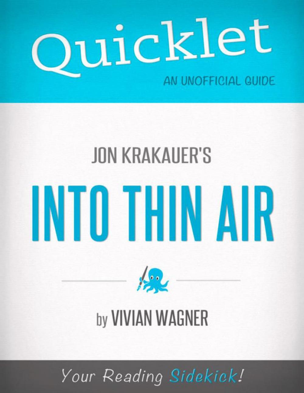 Big bigCover of Quicklet on Jon Krakauer's Into Thin Air (CliffsNotes-like Book Summary)