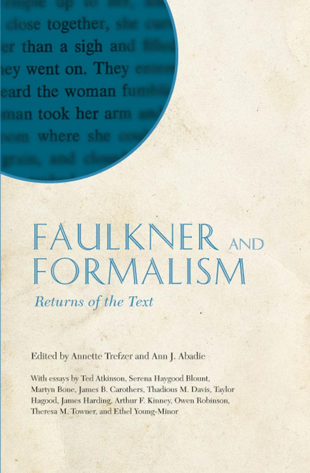 Big bigCover of Faulkner and Formalism