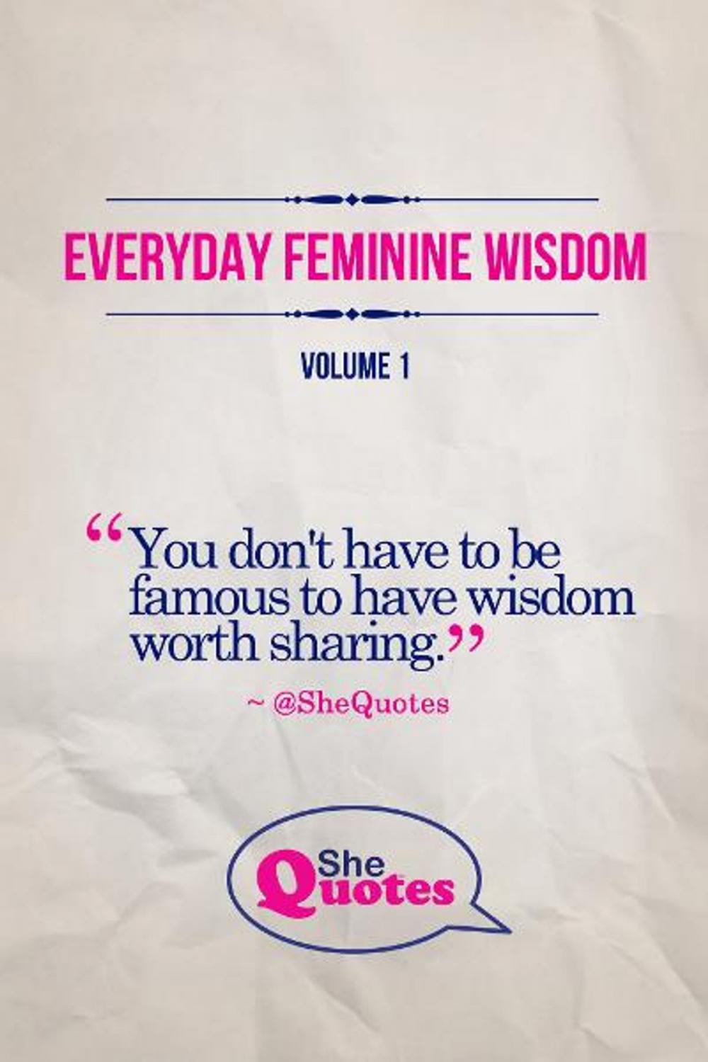 Big bigCover of Everyday Feminine Wisdom Volume 1