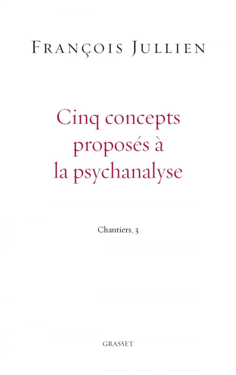 Big bigCover of Cinq concepts proposés à la psychanalyse