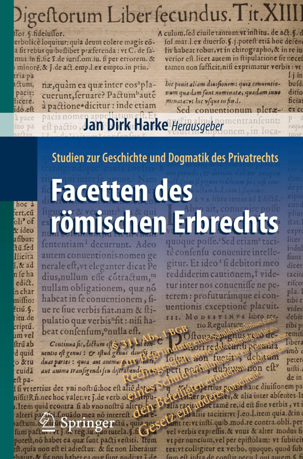 Big bigCover of Facetten des römischen Erbrechts