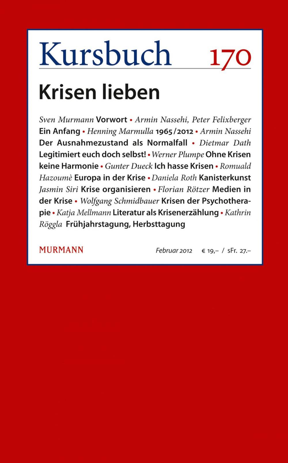 Big bigCover of Kursbuch 170