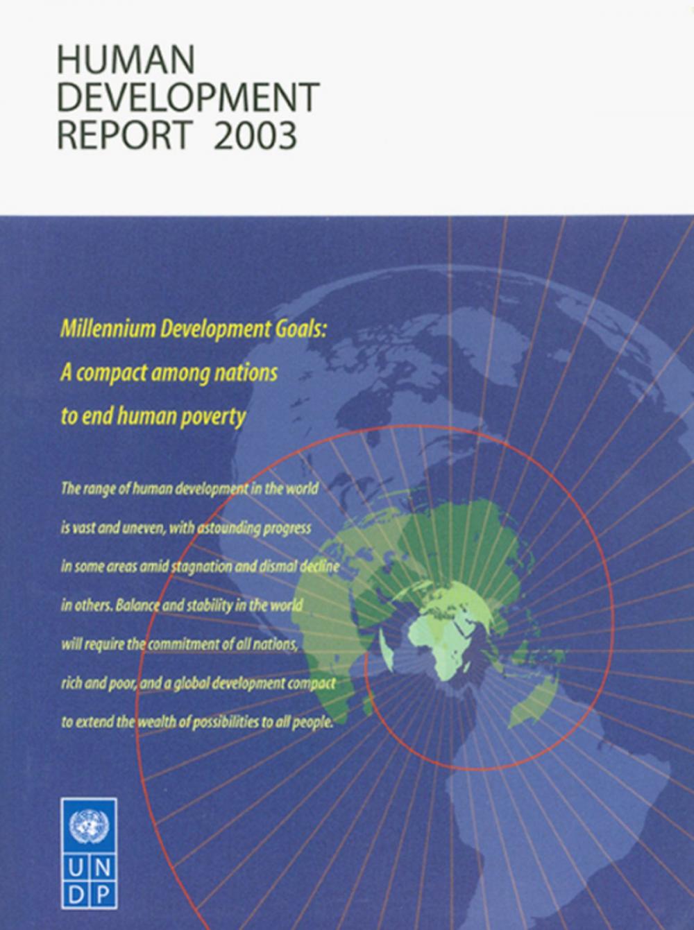Big bigCover of Human Development Report 2003