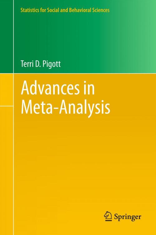 Cover of the book Advances in Meta-Analysis by Terri Pigott, Springer New York