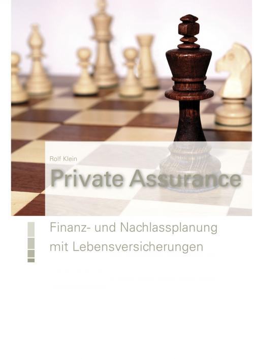 Cover of the book Private Assurance by Rolf Klein, Books on Demand