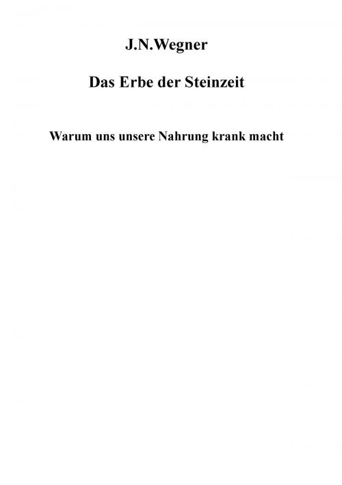 Cover of the book Das Erbe der Steinzeit by J.N. Wegner, Books on Demand