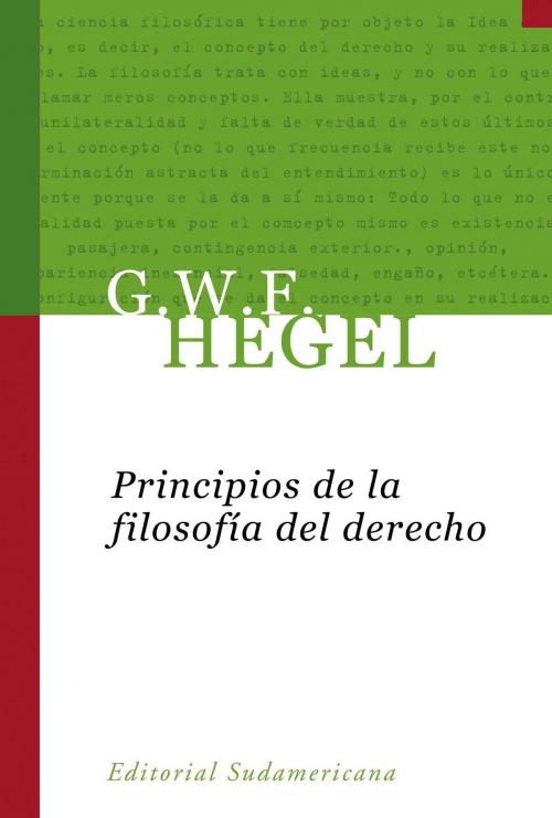 Cover of the book Principios de la filosofía del derecho by Georg Wilhelm Friedrich Hegel, Penguin Random House Grupo Editorial Argentina