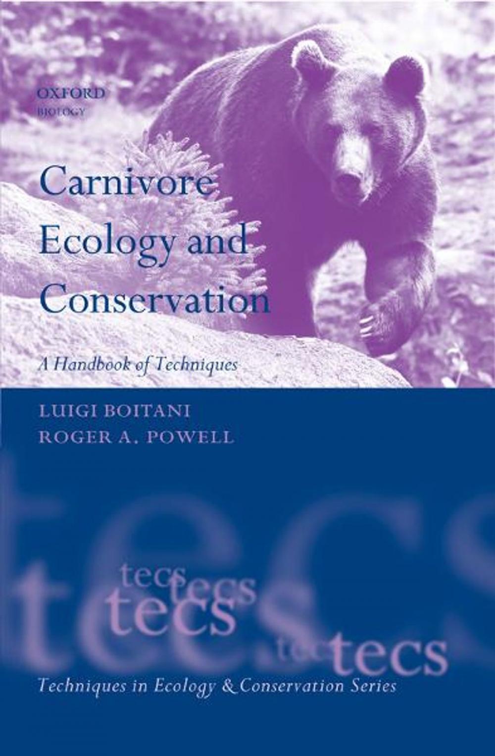 Big bigCover of Carnivore Ecology and Conservation