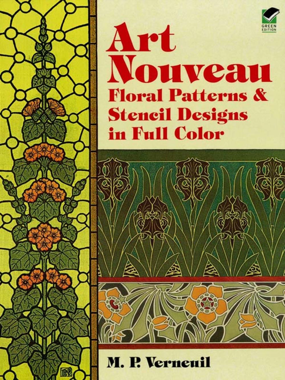 Big bigCover of Art Nouveau Floral Patterns and Stencil Designs in Full Color