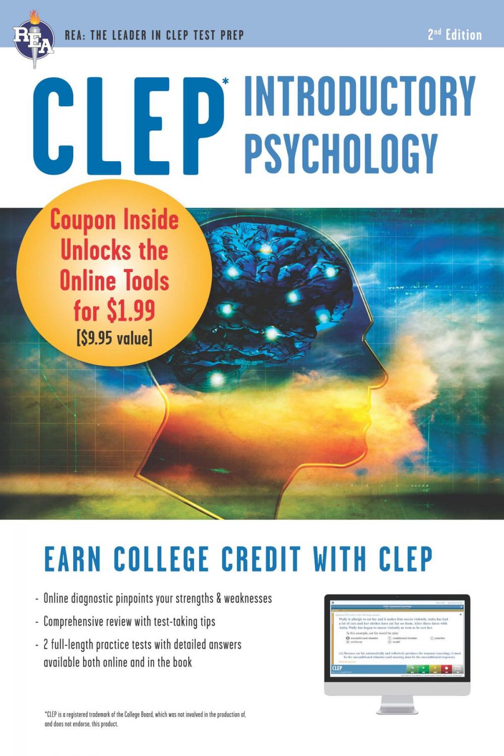 Big bigCover of CLEP Introductory Psychology w/ Online Practice Exams