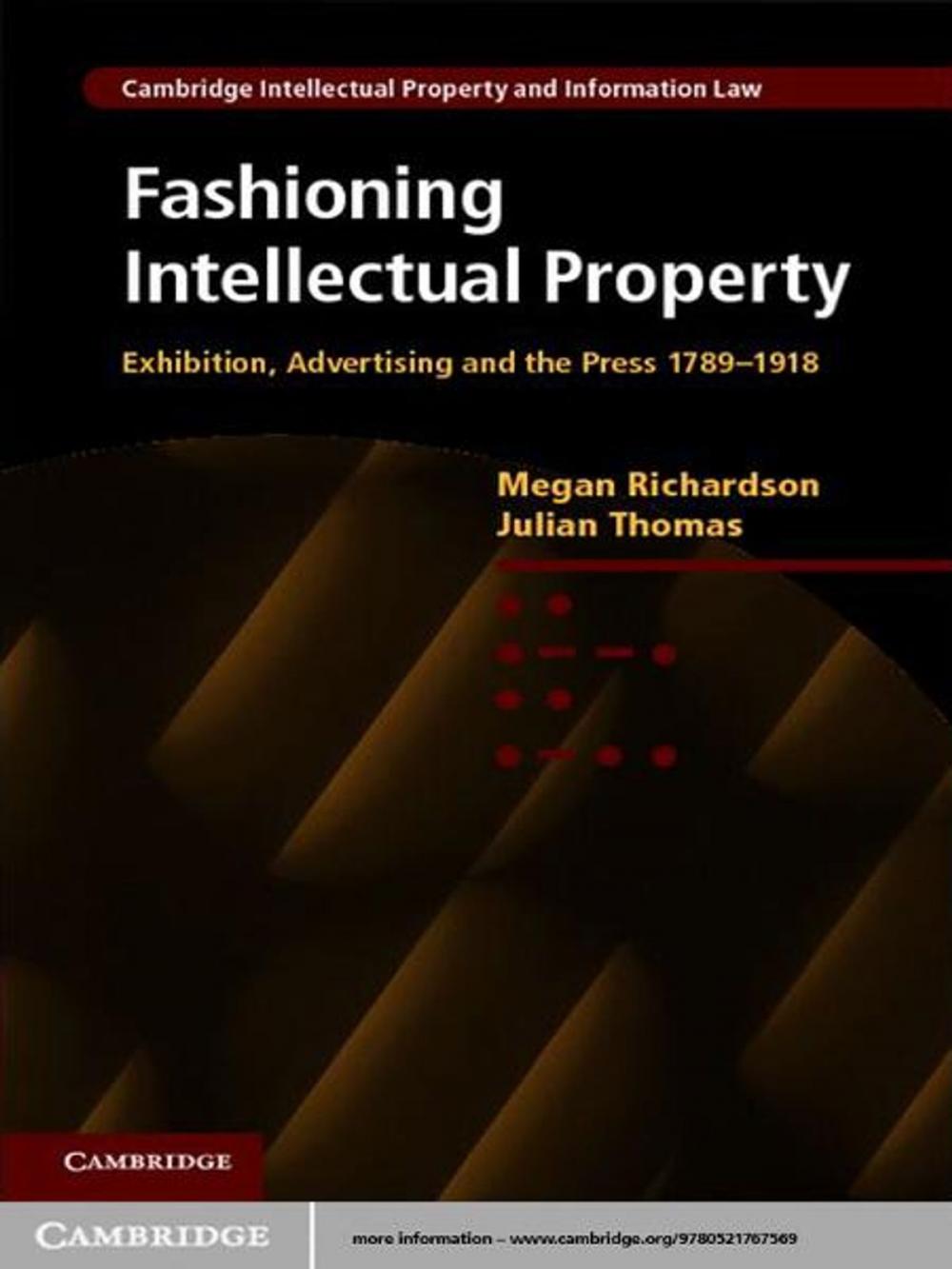 Big bigCover of Fashioning Intellectual Property