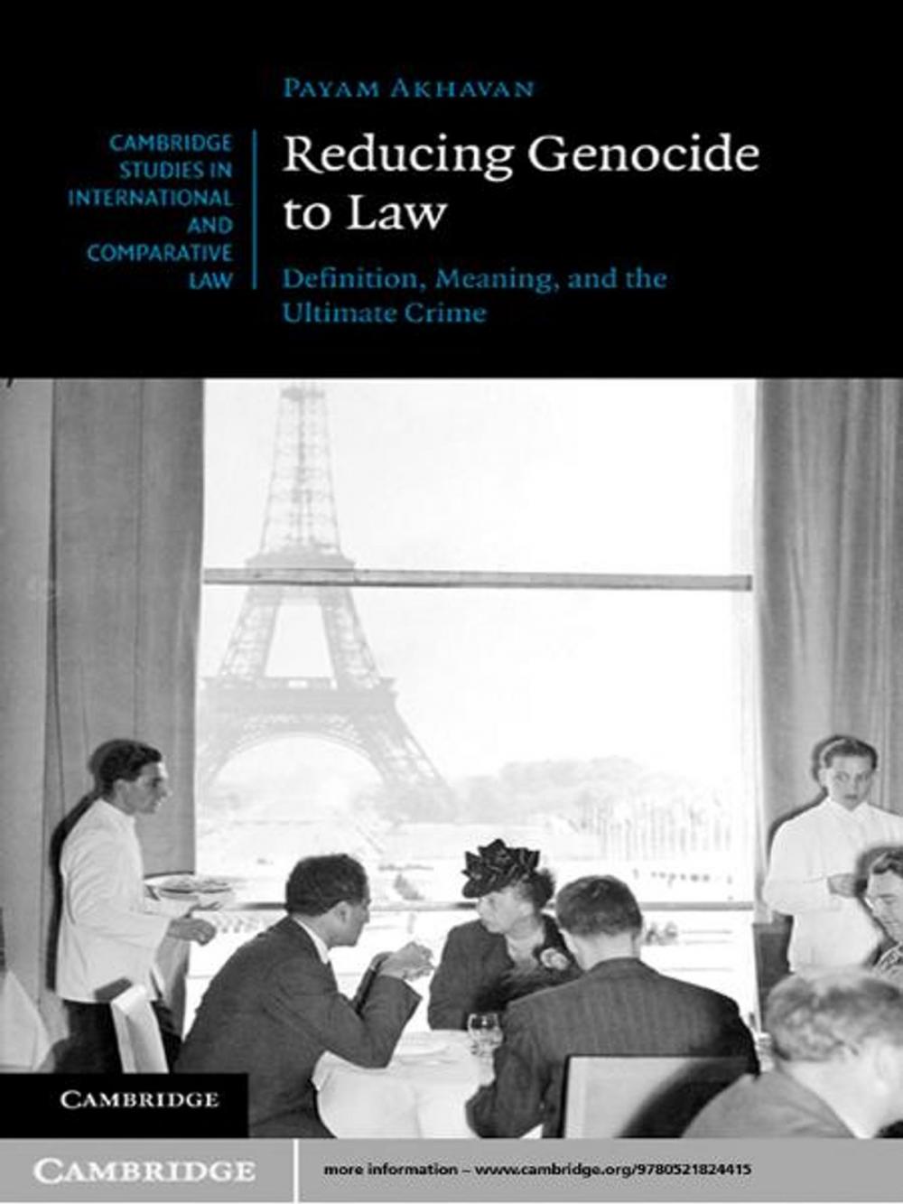 Big bigCover of Reducing Genocide to Law