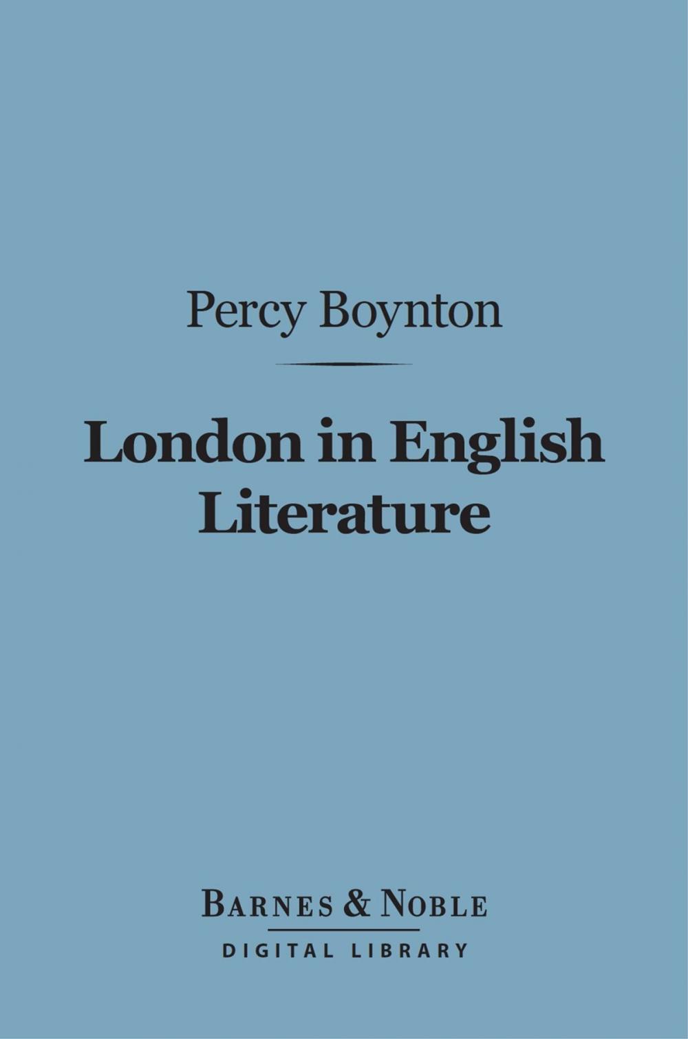 Big bigCover of London in English Literature (Barnes & Noble Digital Library)