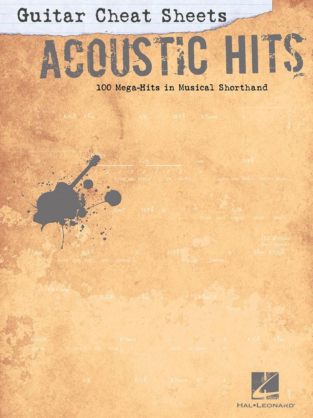 Big bigCover of Guitar Cheat Sheets: Acoustic Hits (Songbook)