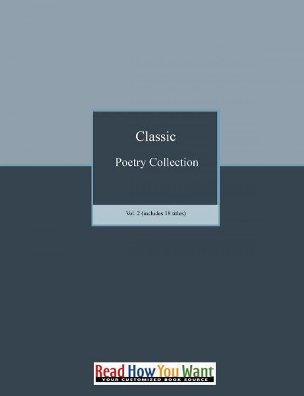 Big bigCover of Classic Poetry Collection Vol. 2 (includes 18 titles)