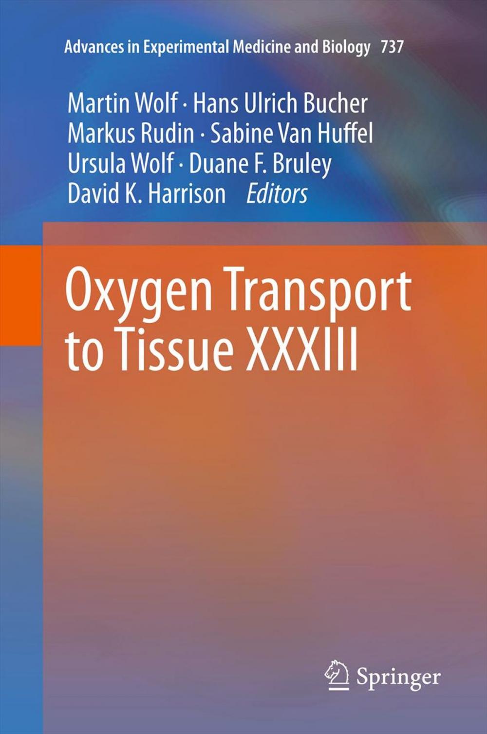 Big bigCover of Oxygen Transport to Tissue XXXIII