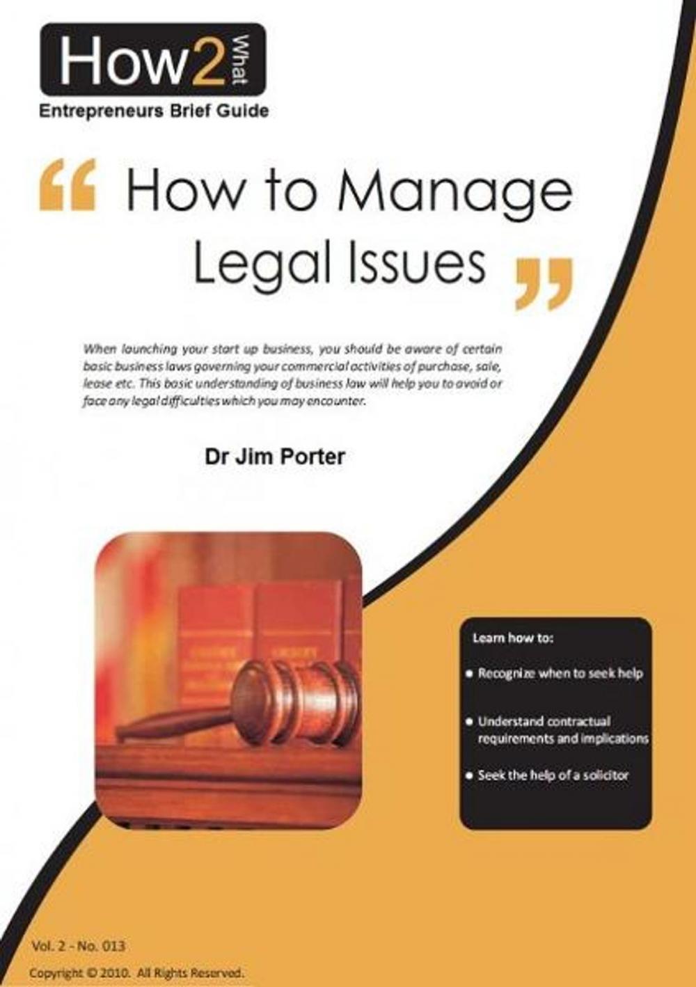 Big bigCover of How to Manage Legal Issues