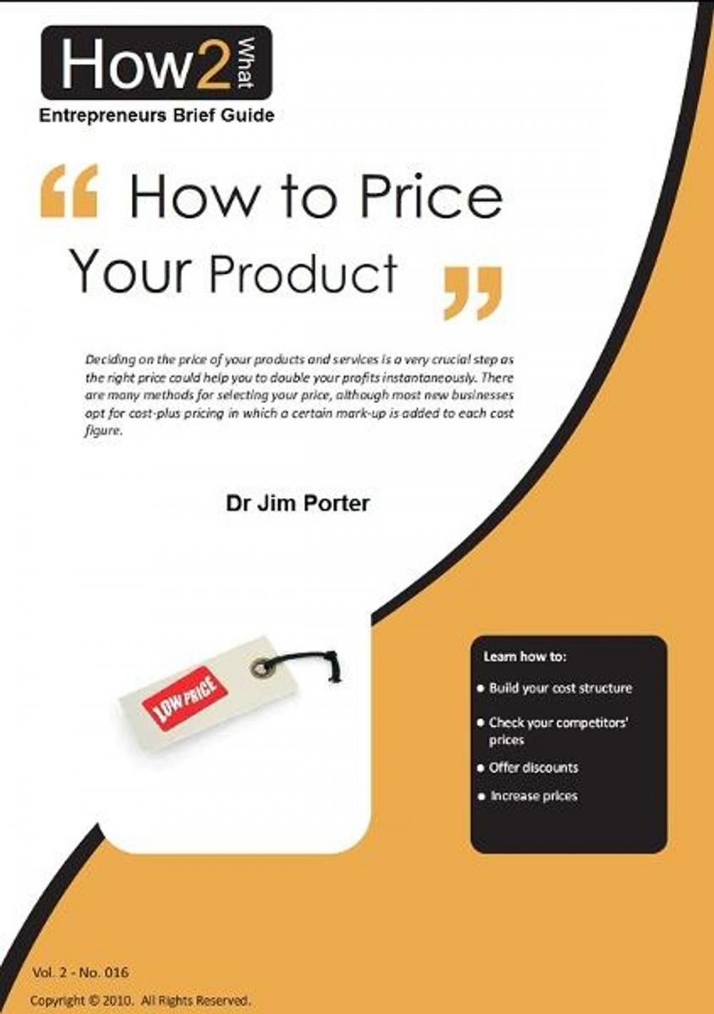 Big bigCover of How to Price Your Products and Services