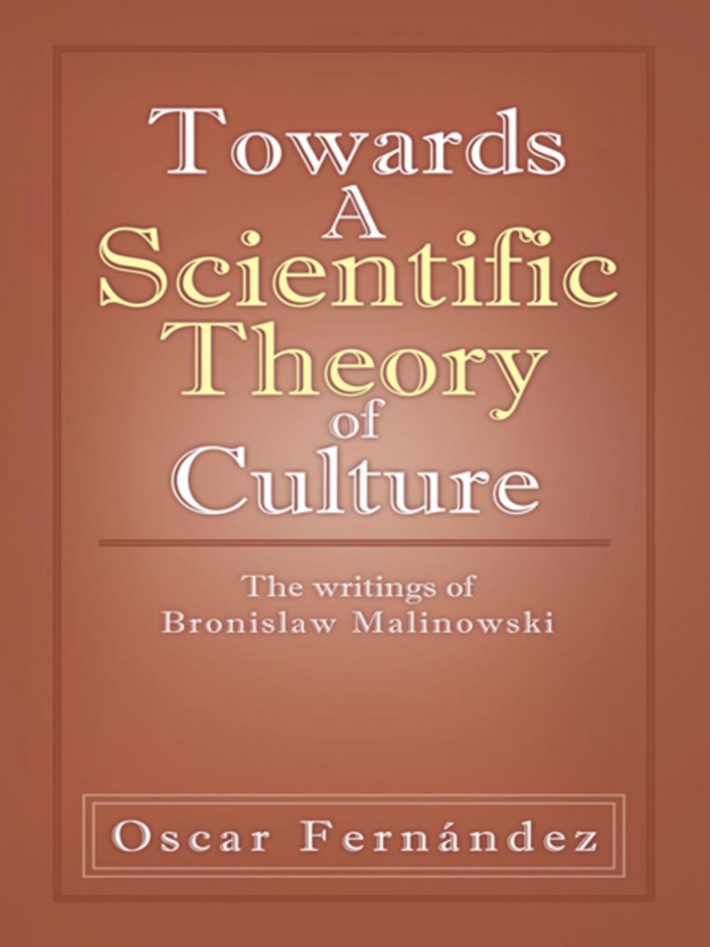 Big bigCover of Towards a Scientific Theory of Culture