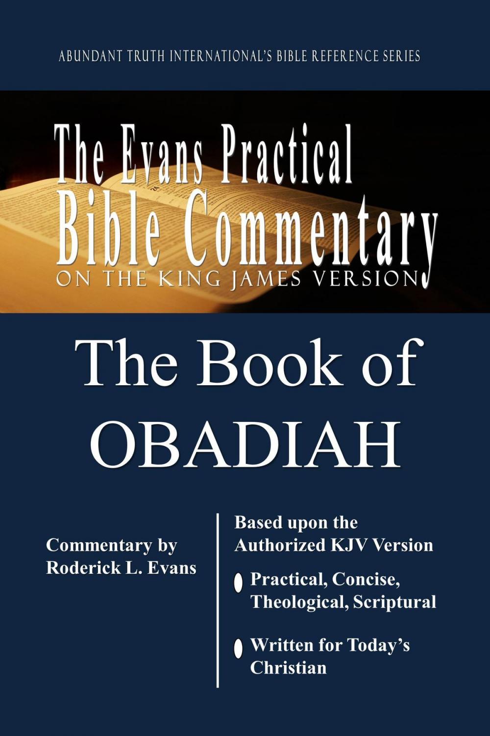 Big bigCover of The Book of Obadiah: The Evans Practical Bible Commentary