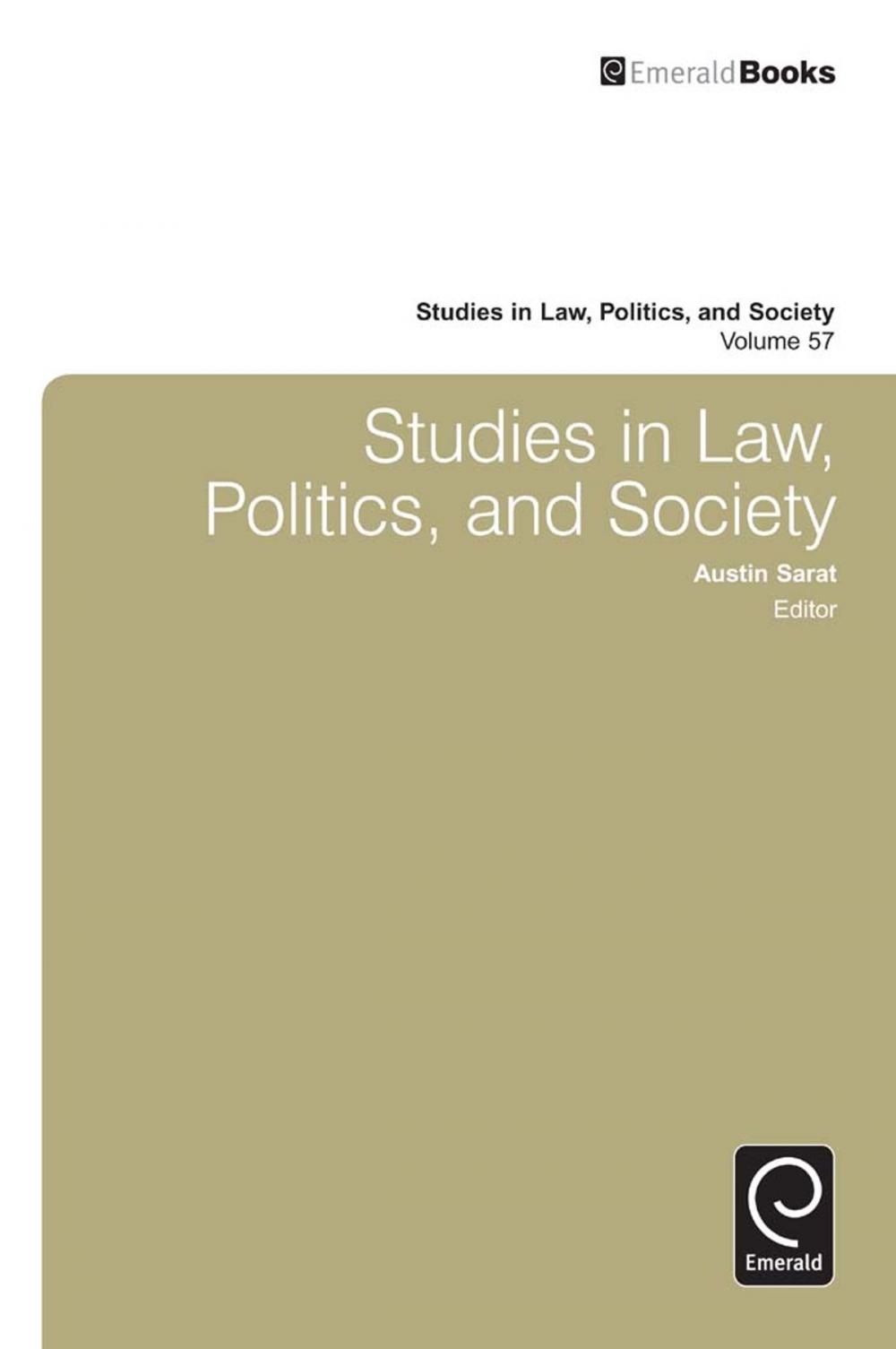 Big bigCover of Studies in Law, Politics, and Society