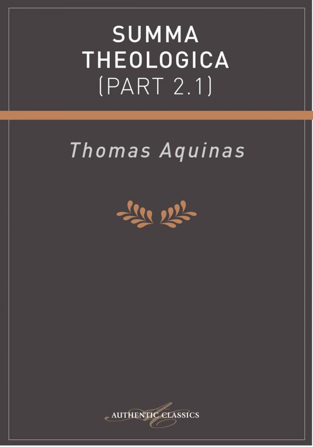 Big bigCover of Summa Theologica (Part 2.1)