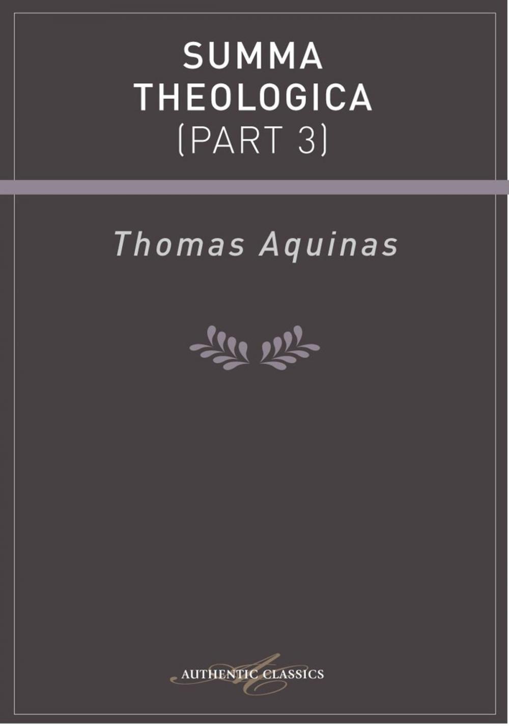 Big bigCover of Summa Theologica (Part 3)