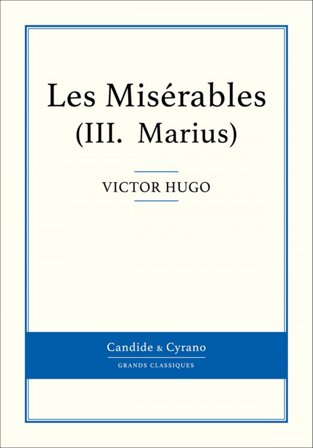 Big bigCover of Les Misérables III - Marius