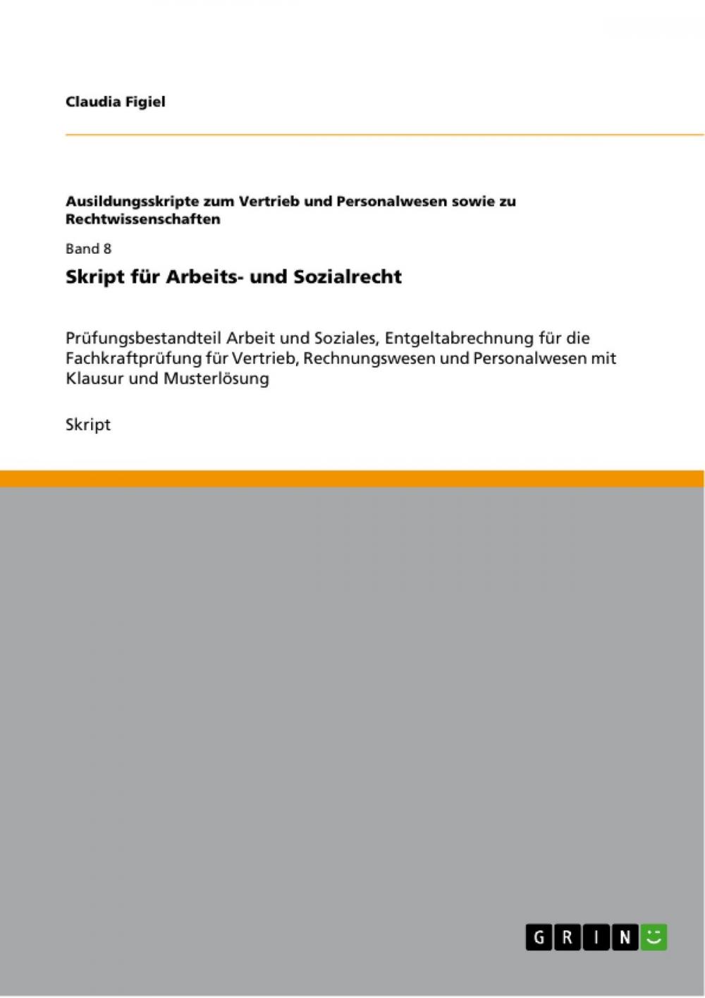 Big bigCover of Skript für Arbeits- und Sozialrecht