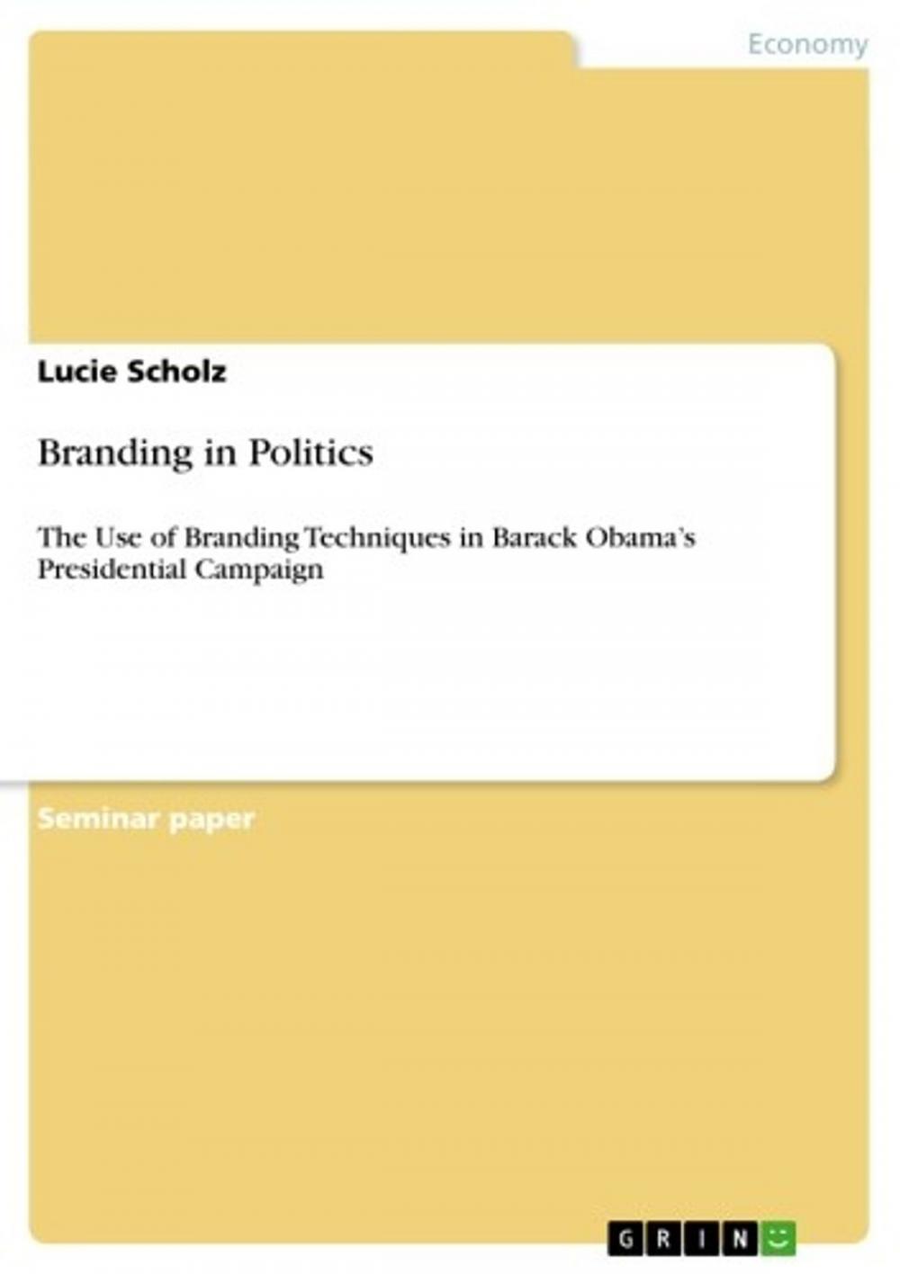 Big bigCover of Branding in Politics