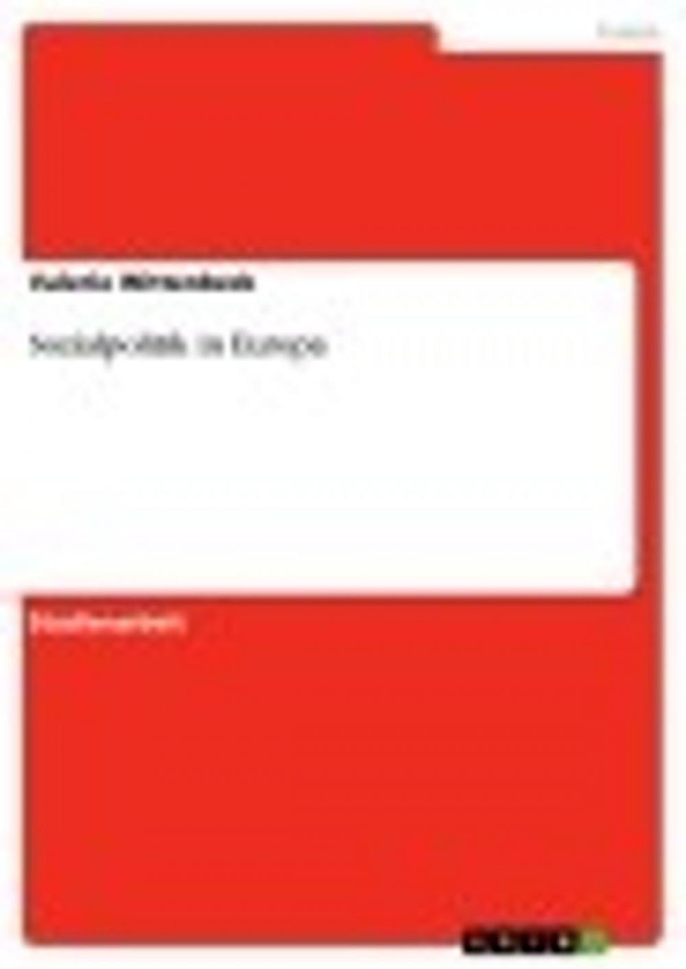 Big bigCover of Sozialpolitik in Europa