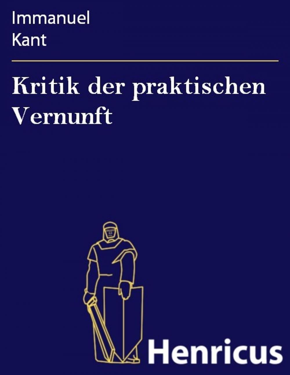 Big bigCover of Kritik der praktischen Vernunft