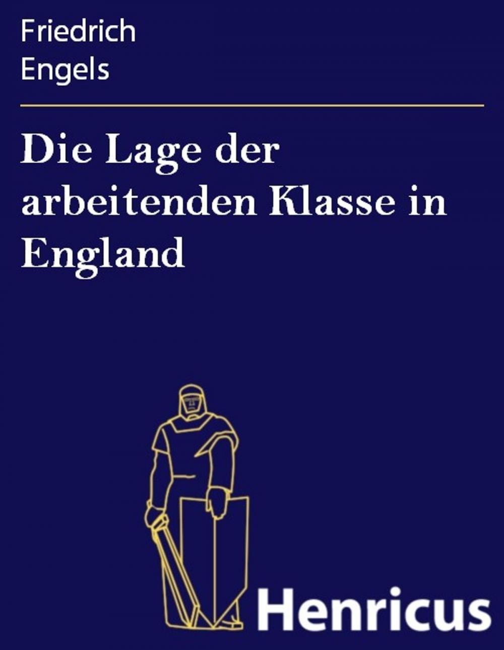 Big bigCover of Die Lage der arbeitenden Klasse in England