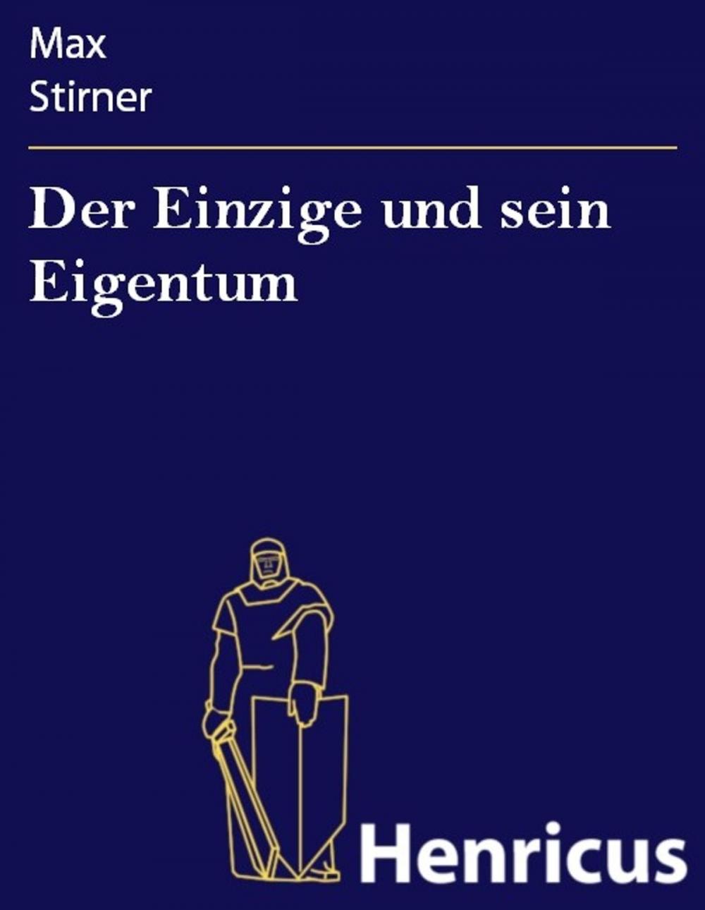 Big bigCover of Der Einzige und sein Eigentum