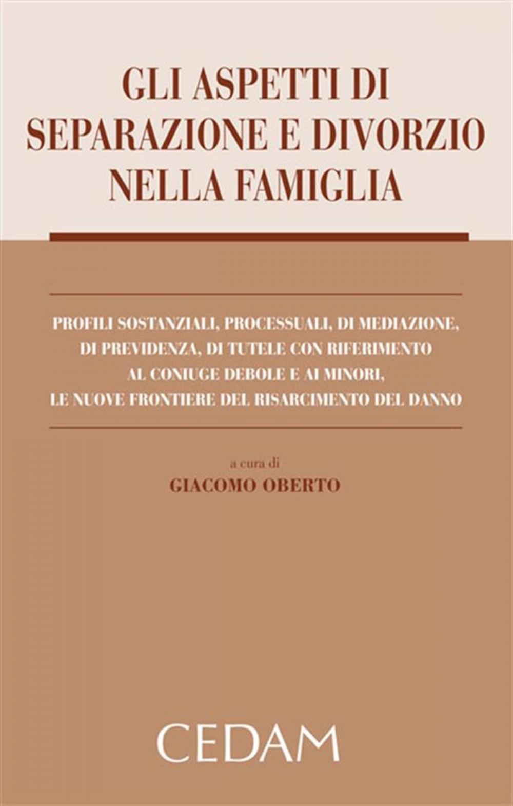 Big bigCover of Gli aspetti di separazione e divorzio nella famiglia