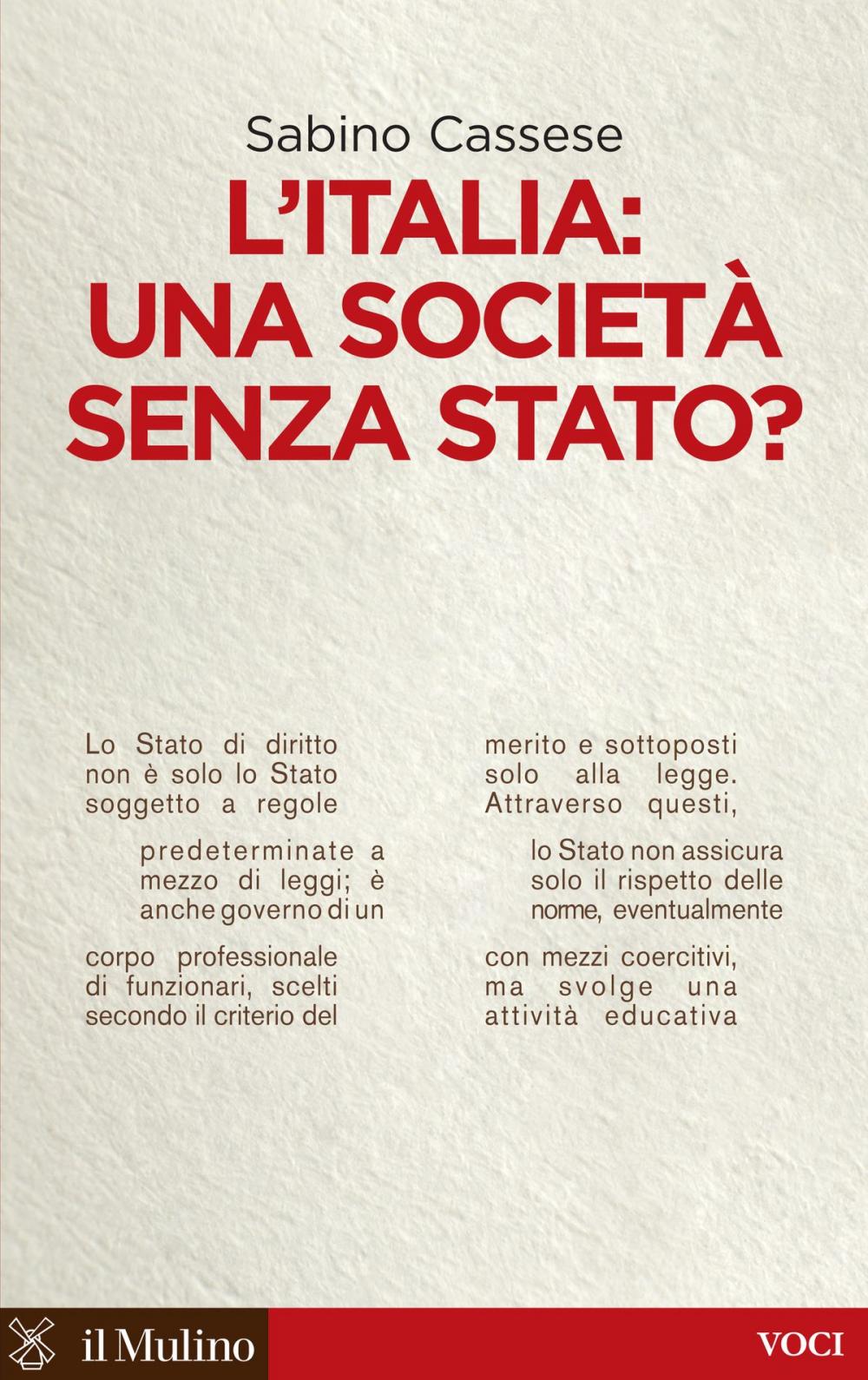 Big bigCover of L'Italia: una società senza Stato?