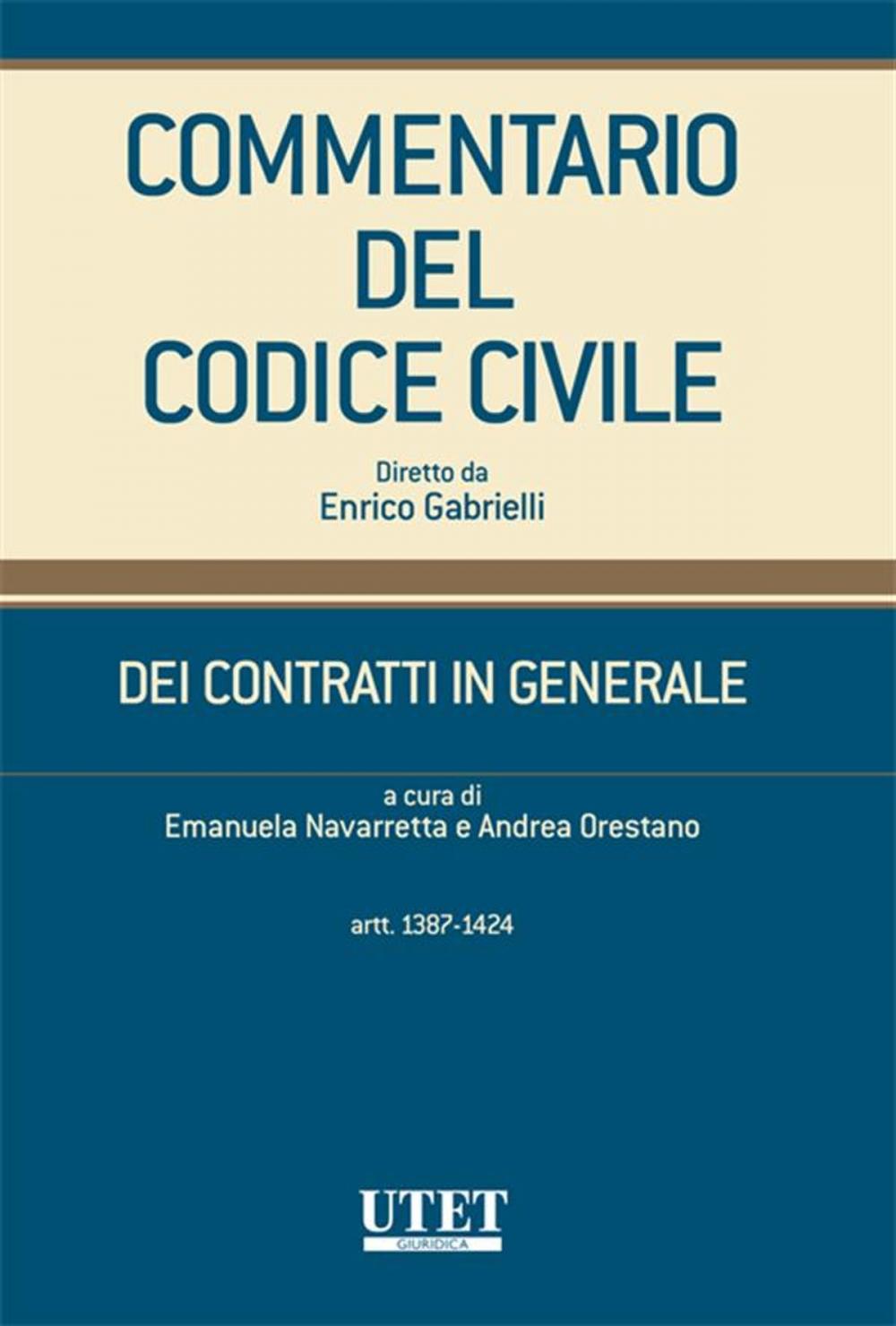 Big bigCover of DEI CONTRATTI IN GENERALE (artt.1387-1424) volume 3