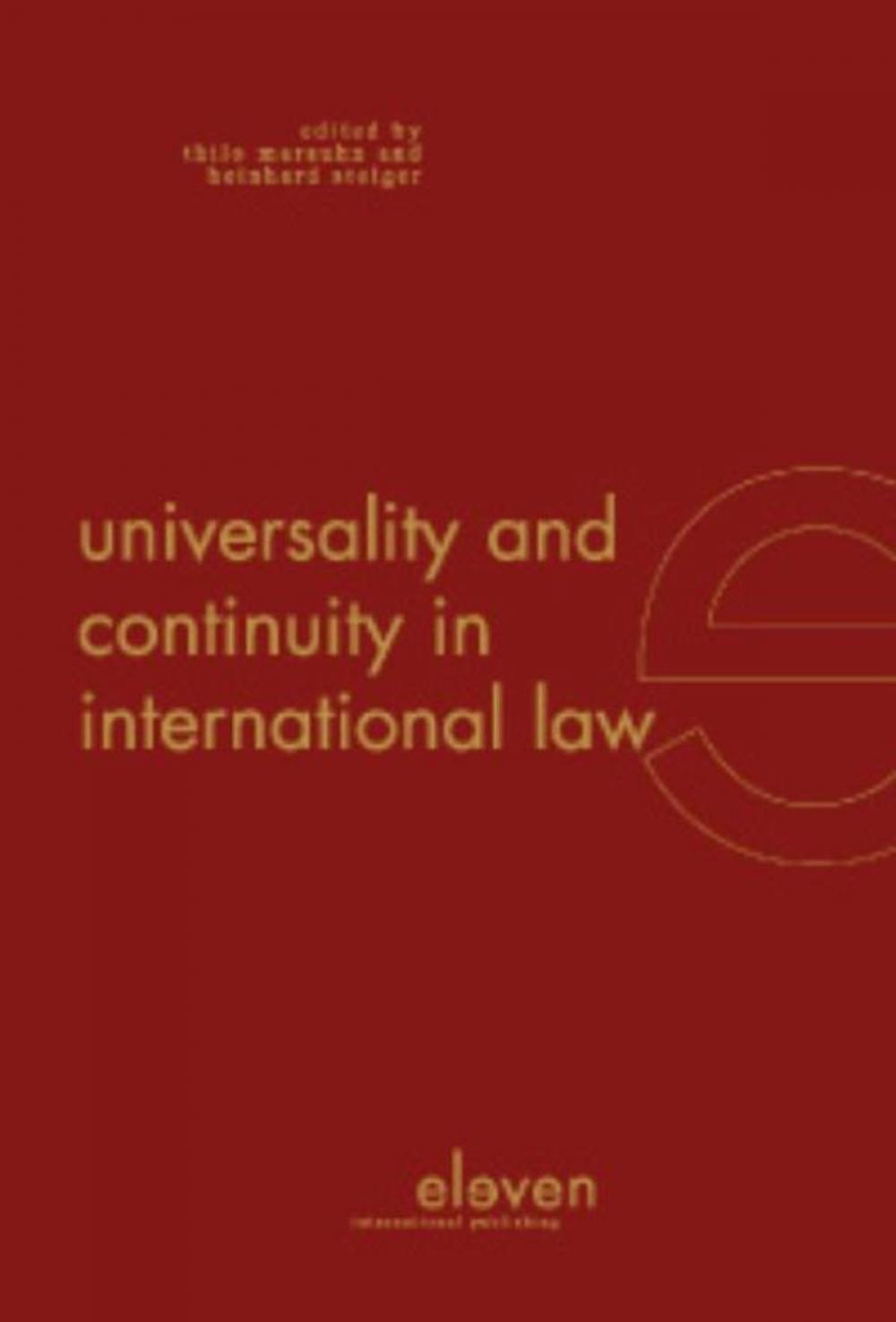 Big bigCover of Universality and continuity in international law