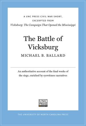 Book cover of The Battle of Vicksburg
