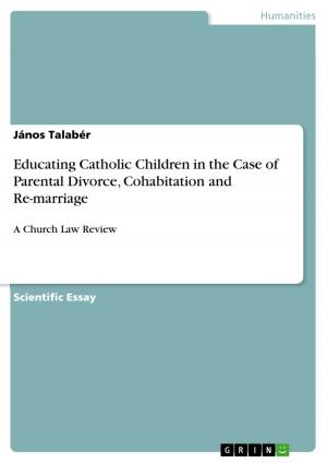 Cover of the book Educating Catholic Children in the Case of Parental Divorce, Cohabitation and Re-marriage by Julia Koehler