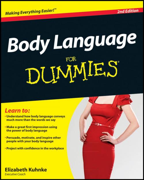 Cover of the book Body Language For Dummies by Elizabeth Kuhnke, Wiley