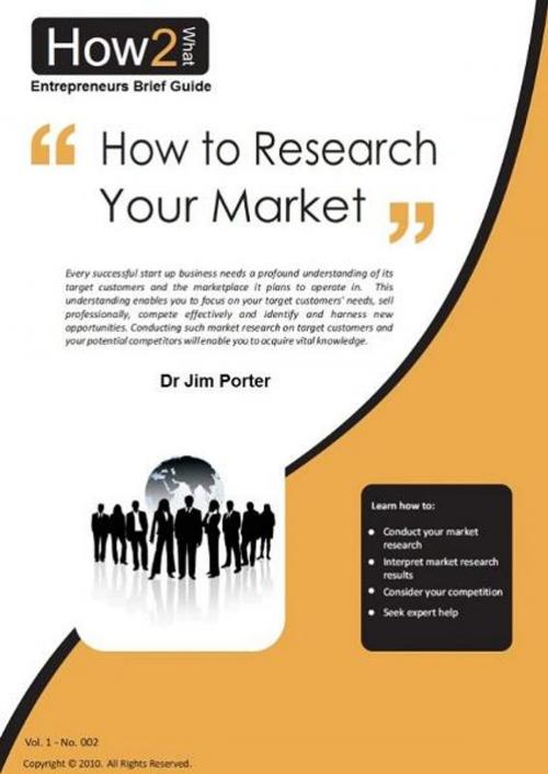 Cover of the book How to Research Your Market by Dr Jim Porter, Dr Jim Porter