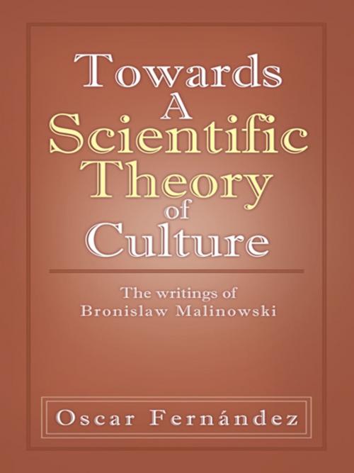 Cover of the book Towards a Scientific Theory of Culture by Oscar Fernández, Trafford Publishing